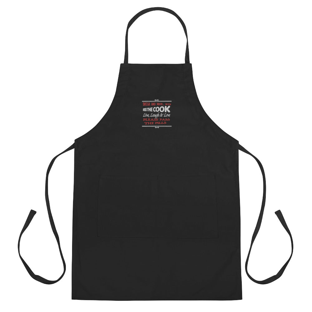 Vampire Culture Embroidered Apron