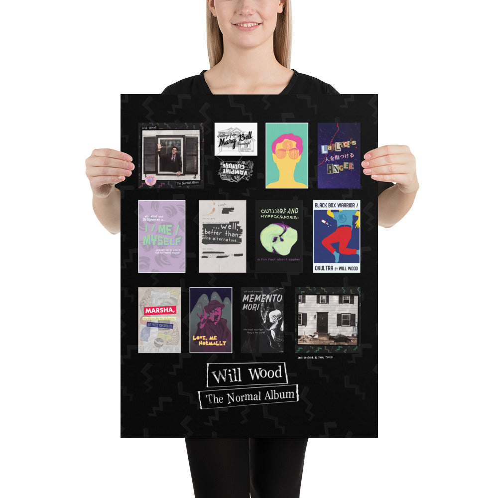 Normal Album Tracklist Poster – will wood webstore